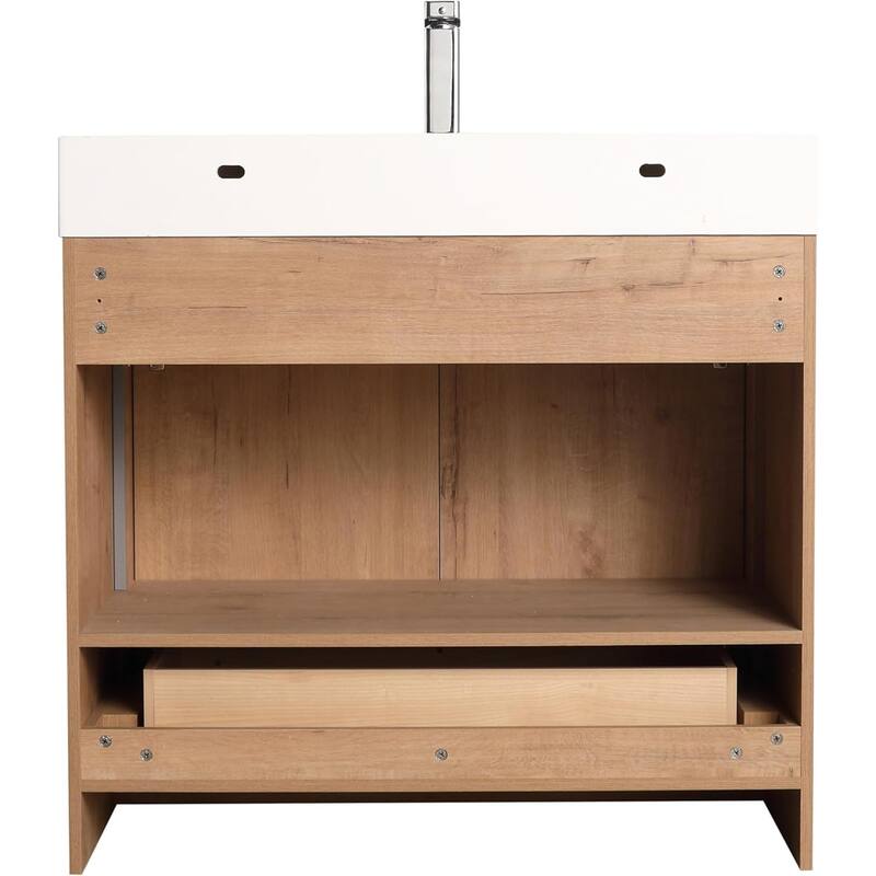 Blossom 48" All Wood Freestanding Bathroom Vanity with Acrylic Sink