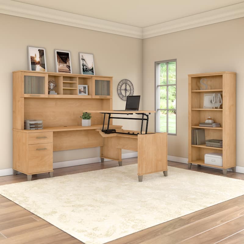 Bush Furniture Somerset 72W Office Desk with Storage Drawers