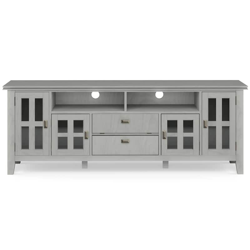 WYNDENHALL Stratford SOLID WOOD 72" Wide TV Media Stand For TVs up to 80"