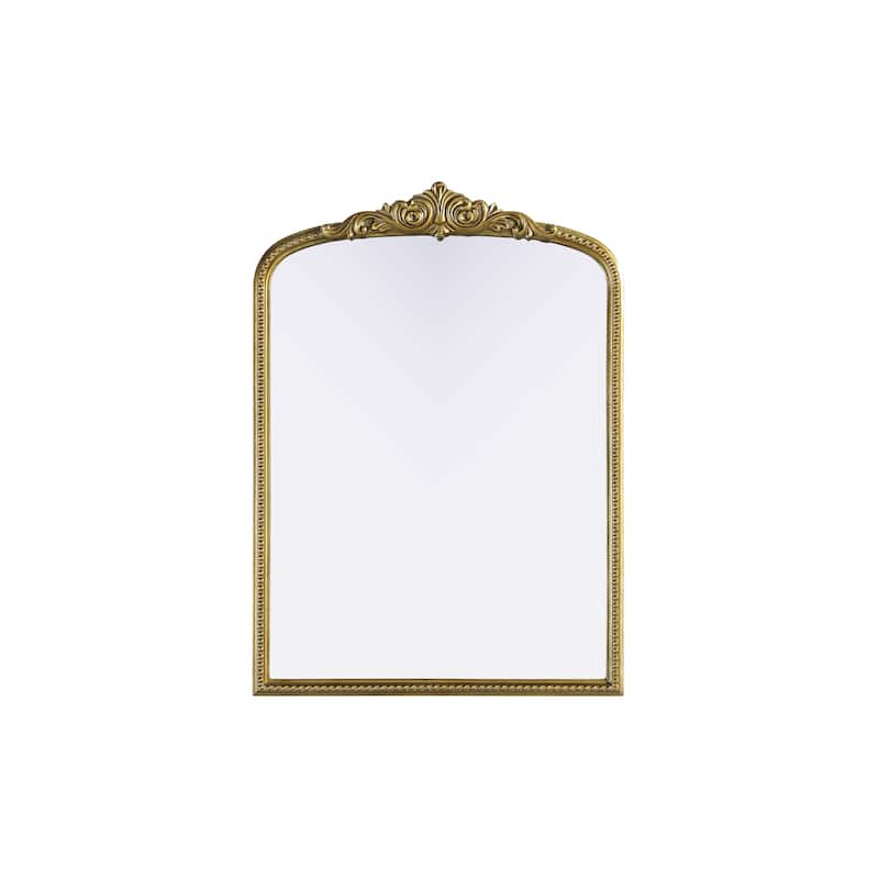 Isabeau Vintage Rectangular Resin Mirror (Large) - 30"x42" - Antique Brass
