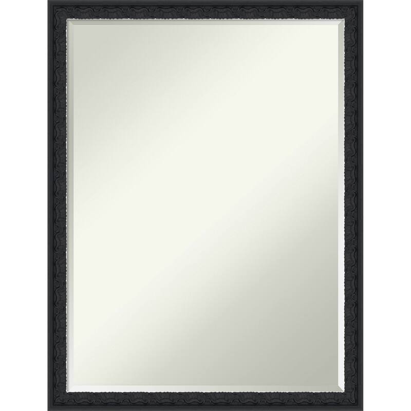 Bethany Half-Inch-Bevel Wood Framed Bathroom Vanity Wall Mirror