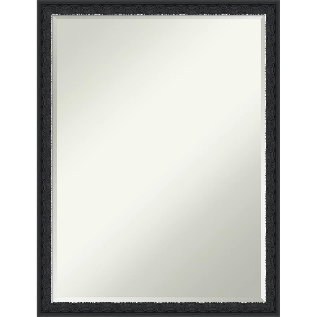 Bethany Half-Inch-Bevel Wood Framed Bathroom Vanity Wall Mirror