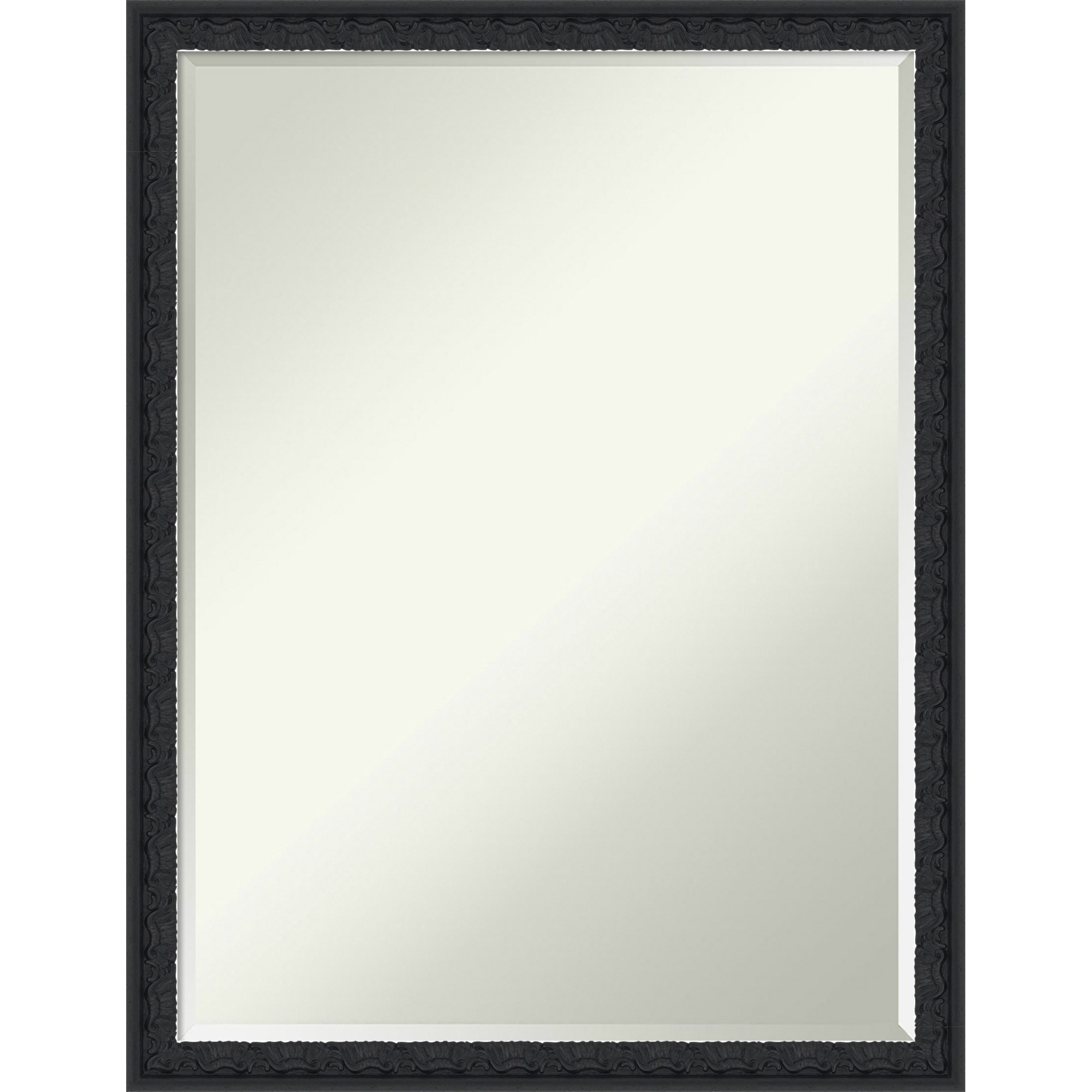 Bethany Half-Inch-Bevel Wood Framed Bathroom Vanity Wall Mirror