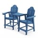 preview thumbnail 2 of 38, Tall Adirondack Chairs Set of 2 with handrails and connecting plates - 28.3"L x 22.6"W x 48.8"H