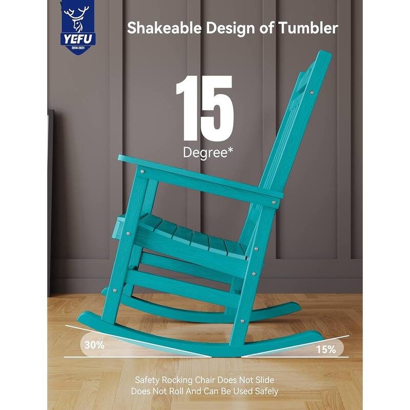 WINSOON All Weather Outdoor Rocking Chair