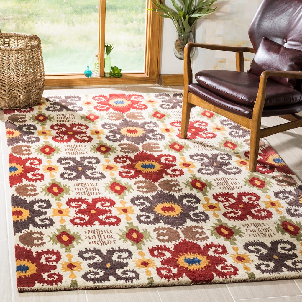 SAFAVIEH Handmade Soho Jaqueline Festive N.Z. Wool Rug