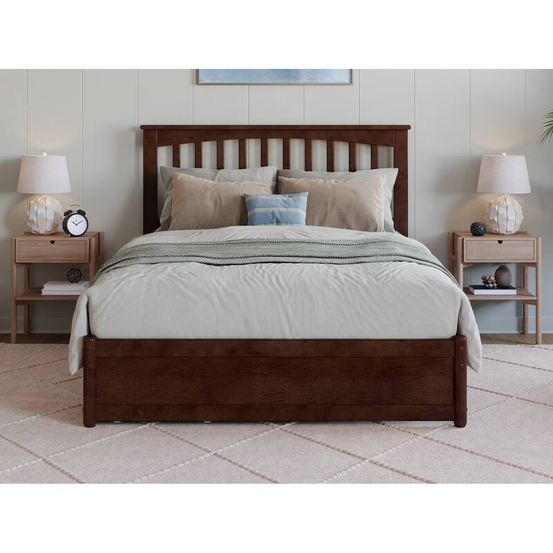 Everett Platform Bed with Panel Footboard and Storage Drawers