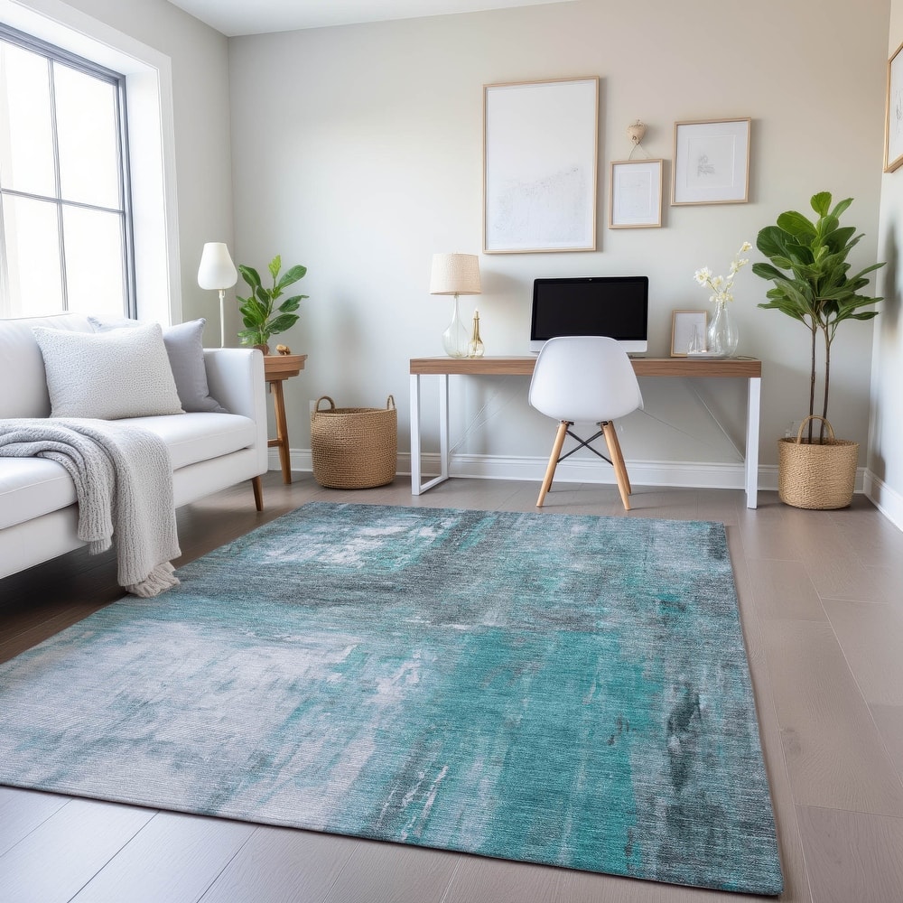 Premium Washable Super Soft Contemporary Ombre Mayfield Rug