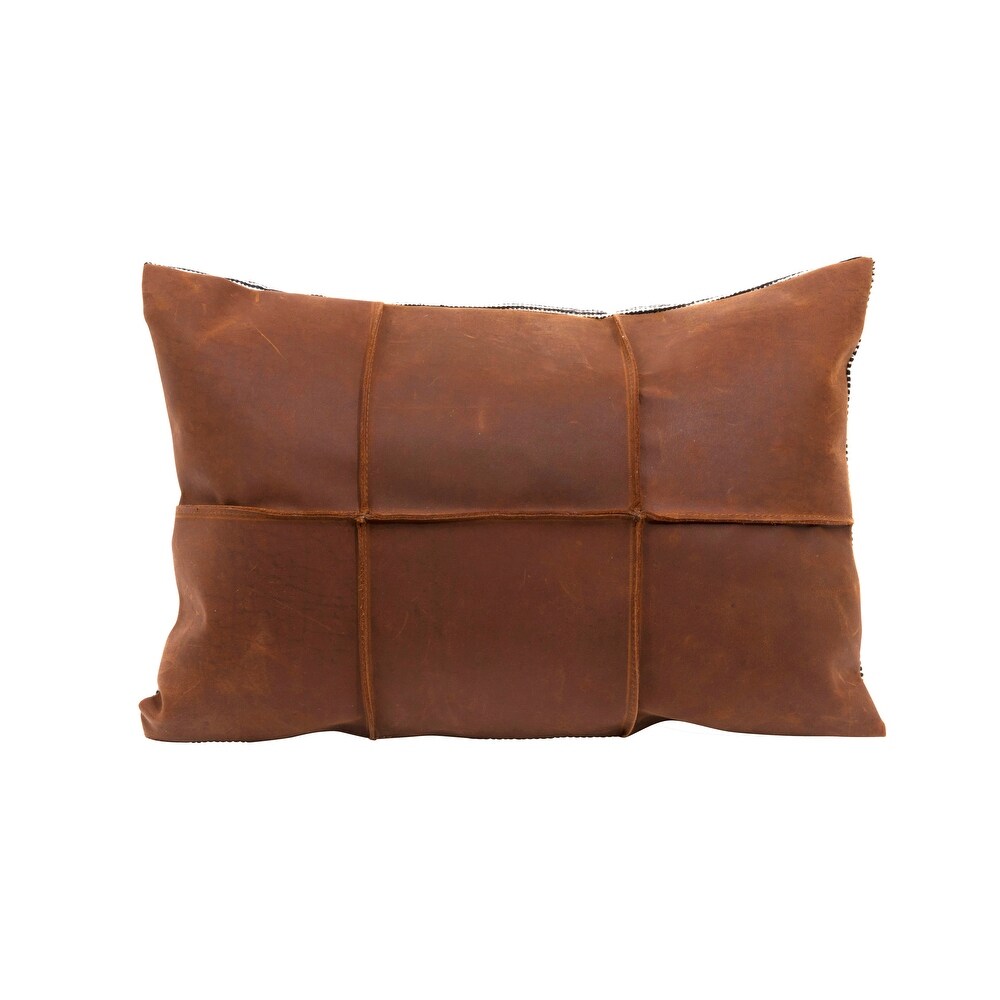 real leather pillows