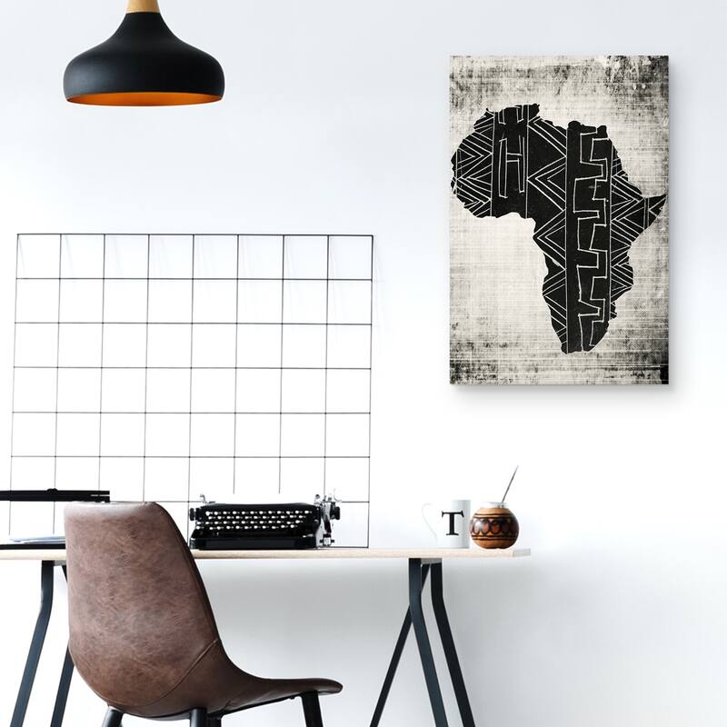 African Map 2 by Nikki Chu Canvas Art Print