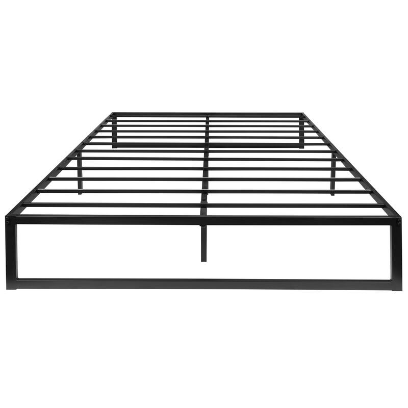 Platform Bed Frame; Pocket Spring Mattress & Memory Foam Topper