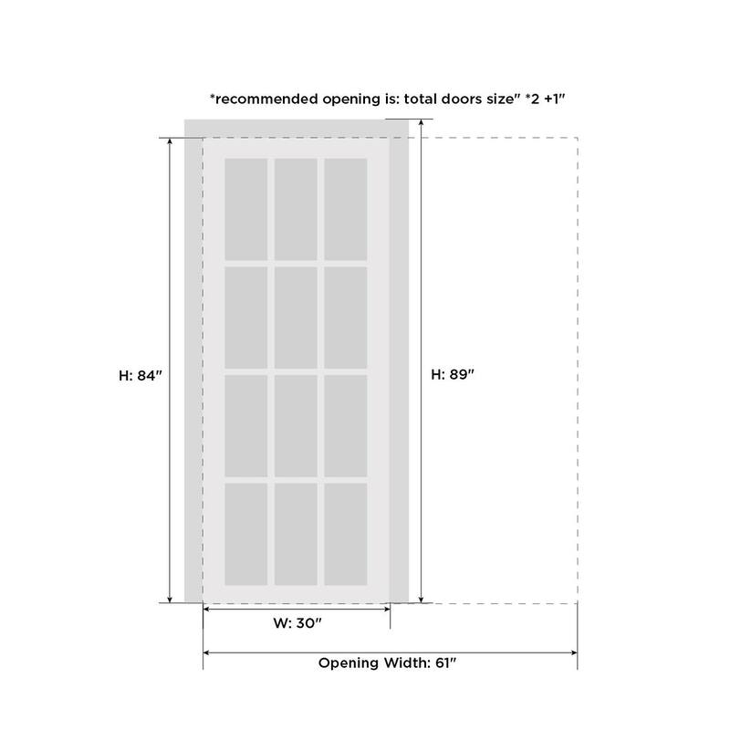 Sliding Pocket Door / Mela 0716 Painted White / Kit Rail Hardware / MDF Interior Bedroom Modern Doors