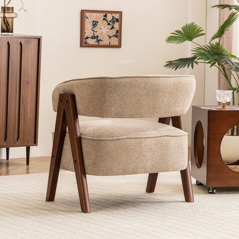 Modern Accent Chair, Armchair with 8.7" Thick Seat Cushion for Living Room
