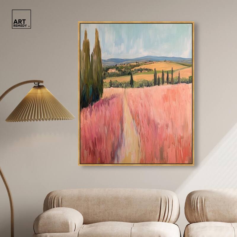 Cypress Path Canvas by Art Remedy
