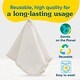 preview thumbnail 5 of 6, 10 Organic Cotton Wipes - White