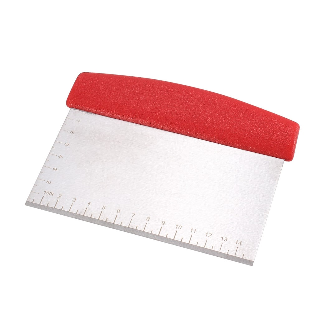 Bench Scraper Stainless Steel Multi-Purpose Pizza Dough Chopper - Random Color