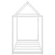 preview thumbnail 5 of 25, Twin Metal House Shape Platform Bed with House-Shaped Design
