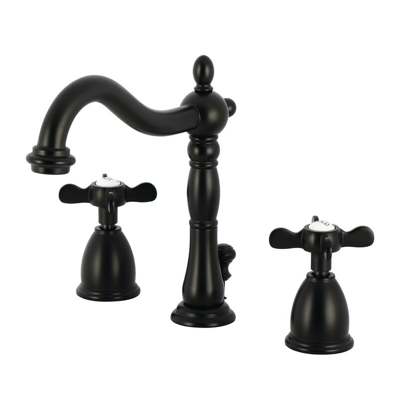 Kingston Brass KB197.BEX Essex 1.2 GPM Widespread Bathroom Faucet with - Matte Black