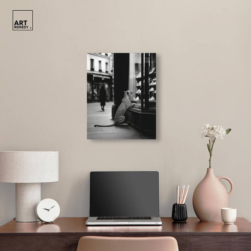 Jewels and Jaws Canvas by Art Remedy, Gallery Wrapped