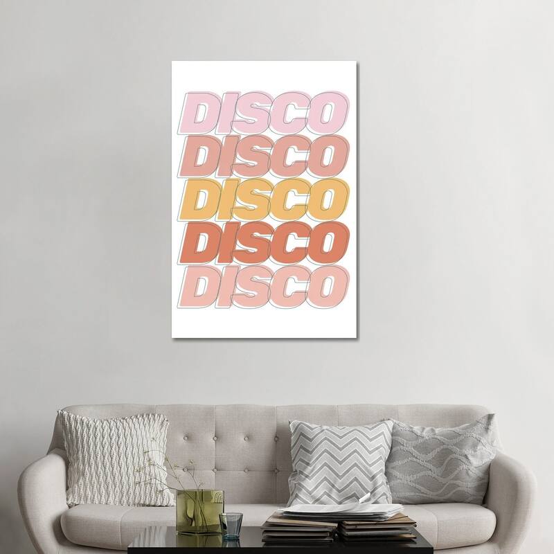 iCanvas "Disco Disco Disco" by The Native State Canvas Print - 48x32x1.5