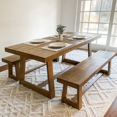 Plank and Beam Classic Solid Wood Dining Table - 72"
