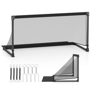 Costway 4ft x 2ft/5ft x 2.5ft Portable POP Up Toddler Soccer Net with