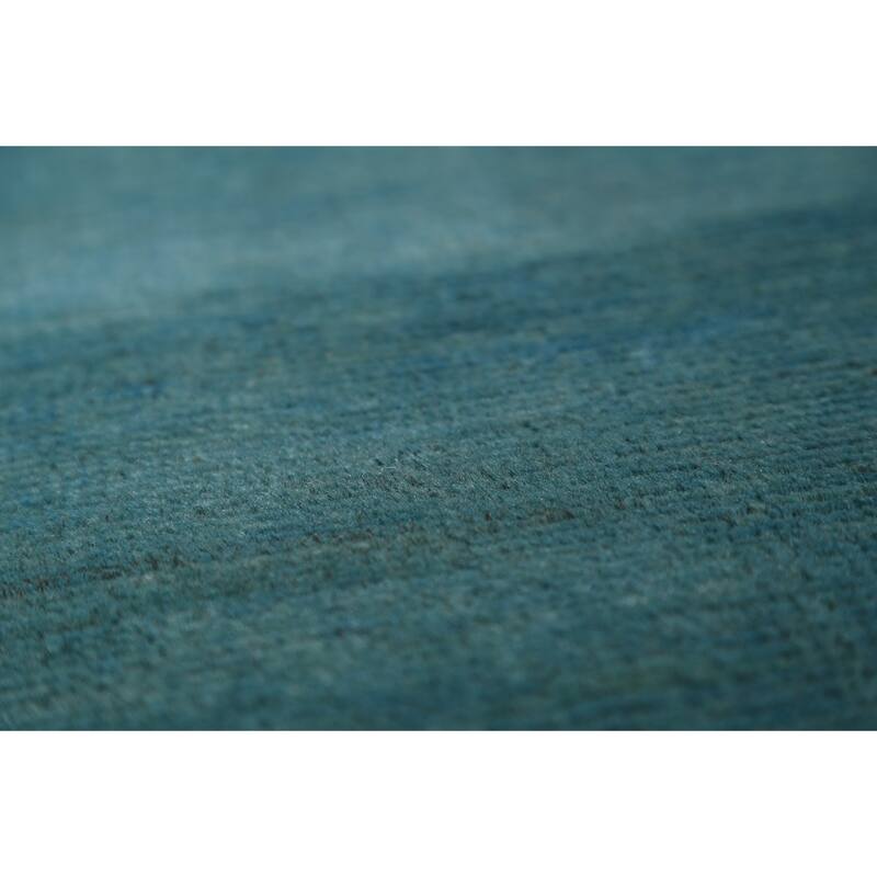 Gabbeh Oriental Rug Handmade Oriental Blue Wool Carpet - 3'5" x 6'0"