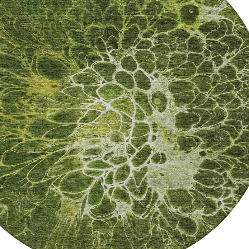 HomeRoots Abstract Transitional Rectangle Outdoor Rug