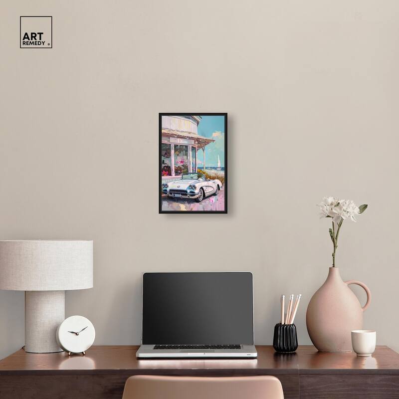 Classic Beach Store Canvas by Art Remedy