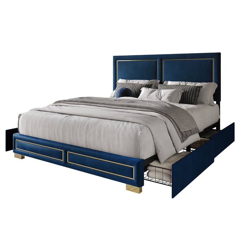 Jasper Upholstered Storage Platform Bed