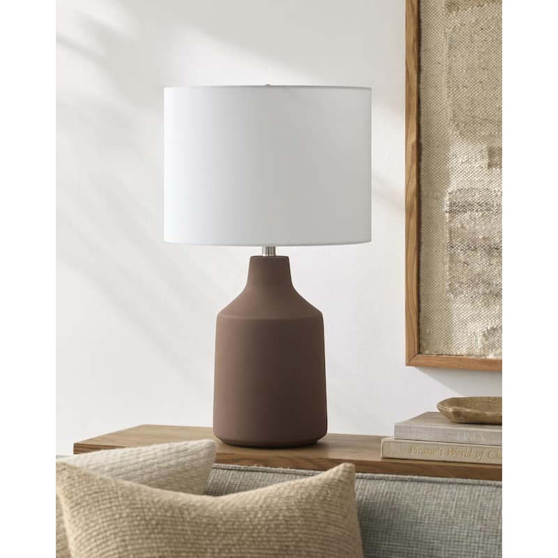 Livabliss Foreman Country Accent Table Lamp - Rust