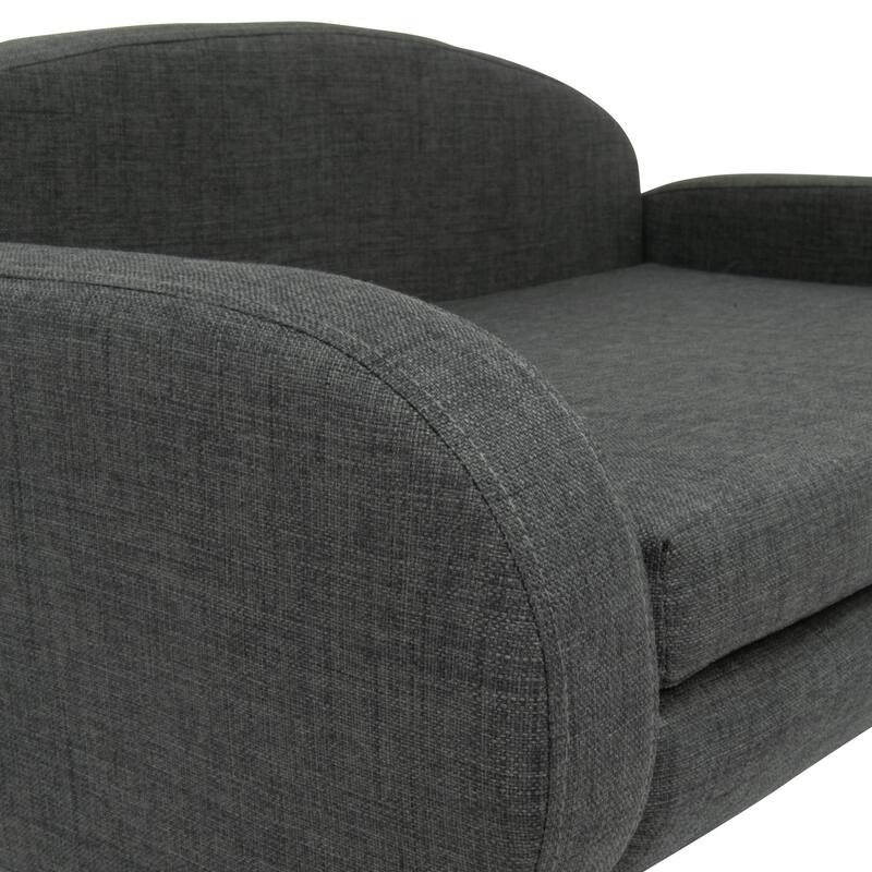 Paws & Purrs Modern Pet Sofa Bed Low-Back Lounger for Dogs & Cats – Removable Washable Mattress Cover