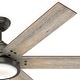 preview thumbnail 6 of 40, Hunter 60" Warrant Ceiling Fan with LED Light, Wall Control - Windmill - Farmhouse, Industrial, Contemporary - ENERGY STAR