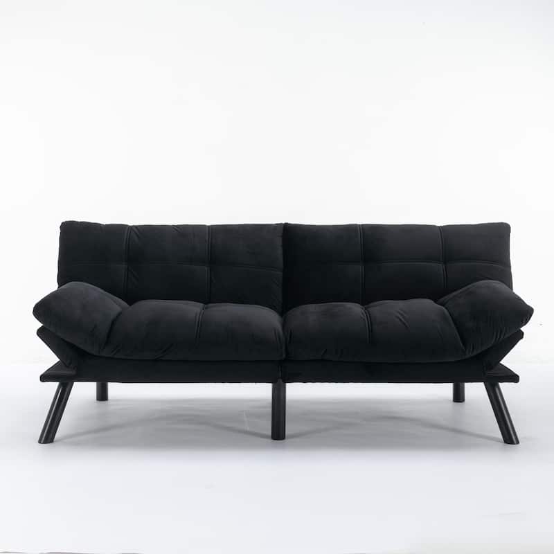 Modern Convertible Sofa Bed - Black