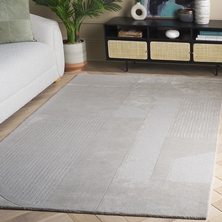 SAFAVIEH Hand-Tufted Fifth Avenue Cezaria Mid-Century Modern New Zealand Wool Rug