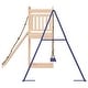 preview thumbnail 16 of 17, vidaXL Swing Set Outdoor Backyard Wooden Playground Equipment for Kids Age 3-8