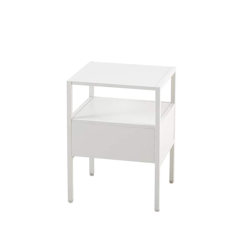 Rattan End Table with Drawer (Set of 2)
