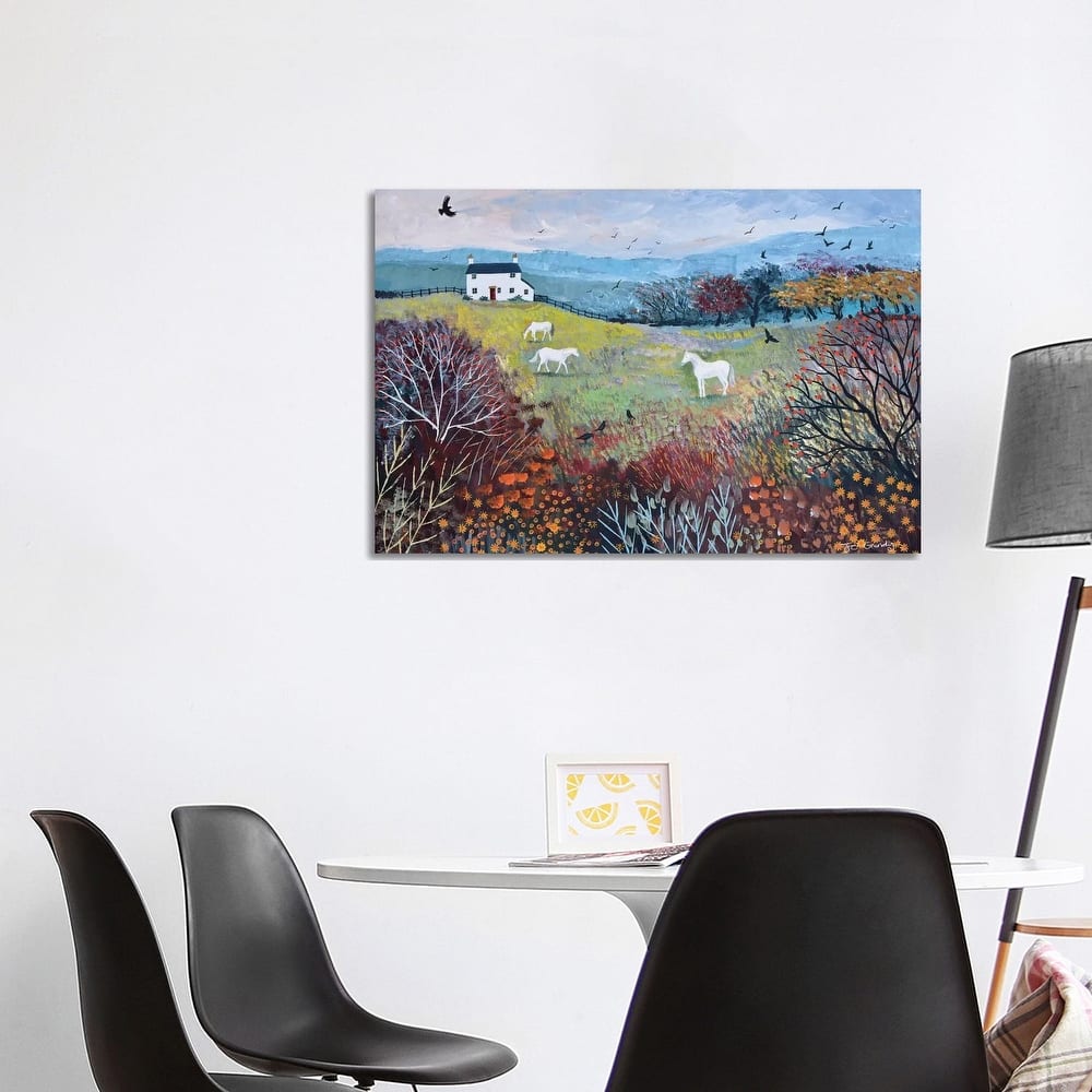 iCanvas "Autumn At White Horse Cottage" by Jo Grundy Canvas Print