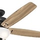 preview thumbnail 4 of 9, Hunter 60" Reveille Ceiling Fan with LED Light Kit and Pull Chain, Rustic, Transitional