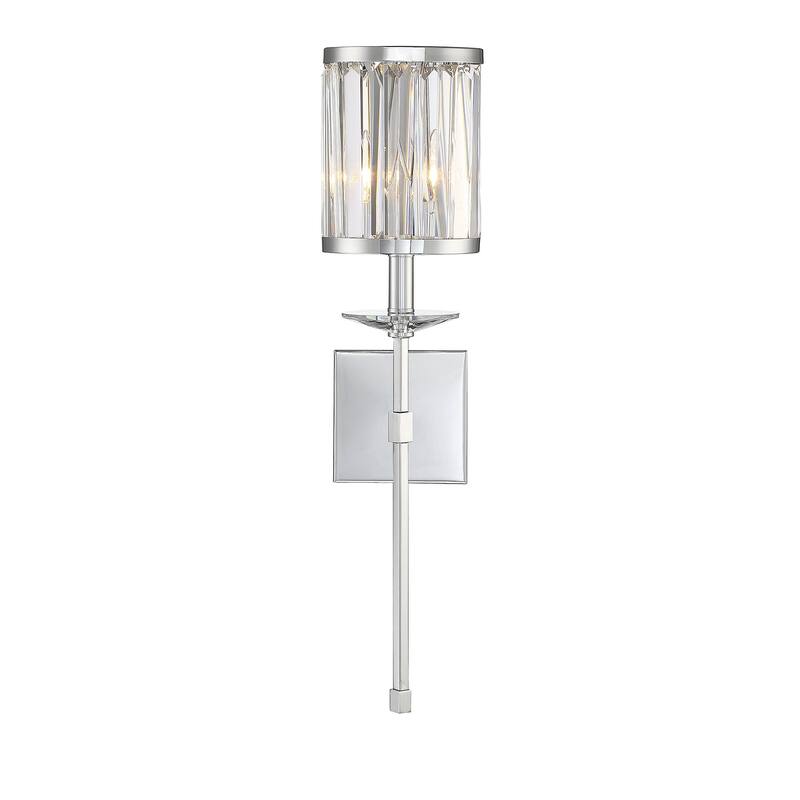 Savoy House Ashbourne 26" Wall Sconce in Polished Chrome
