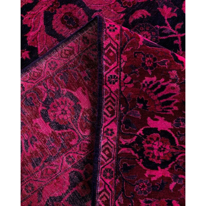 Contemporary Overdyed Wool Hand Knotted Area Rug - 6' 1" x 8' 8"
