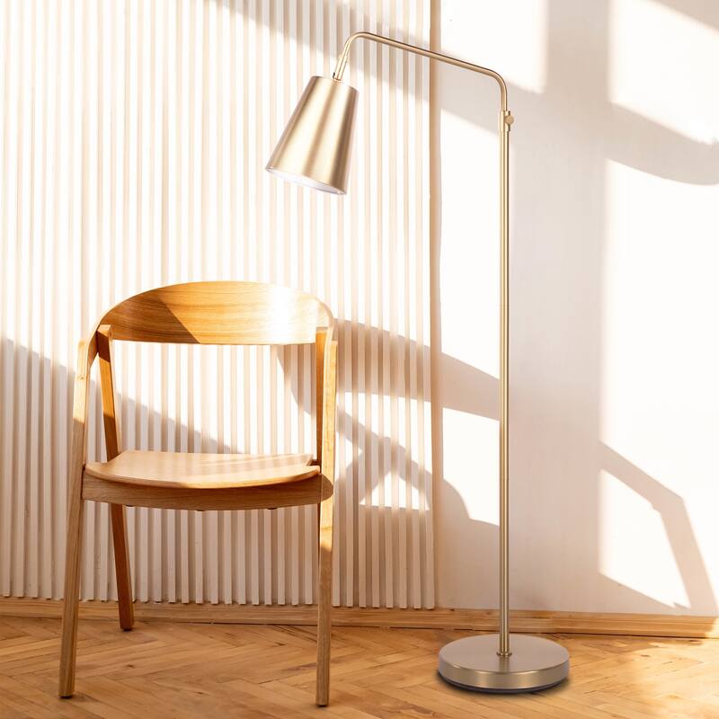 Vidura 47.5" Height Floor Lamp, Yellow - 10 x 23.25 x 47.5 - 56.875 ADJ."
