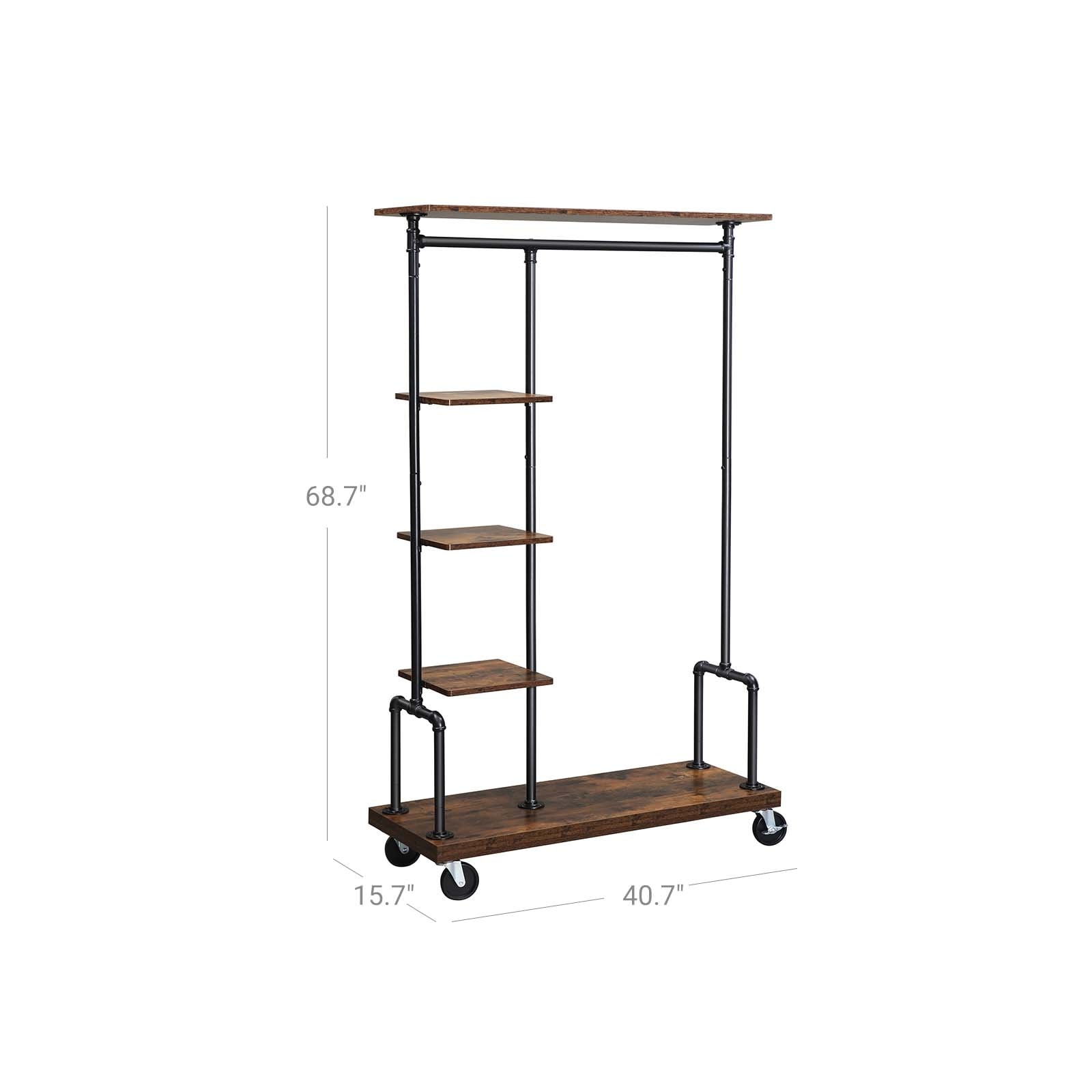 Cloth rack discount on wheels