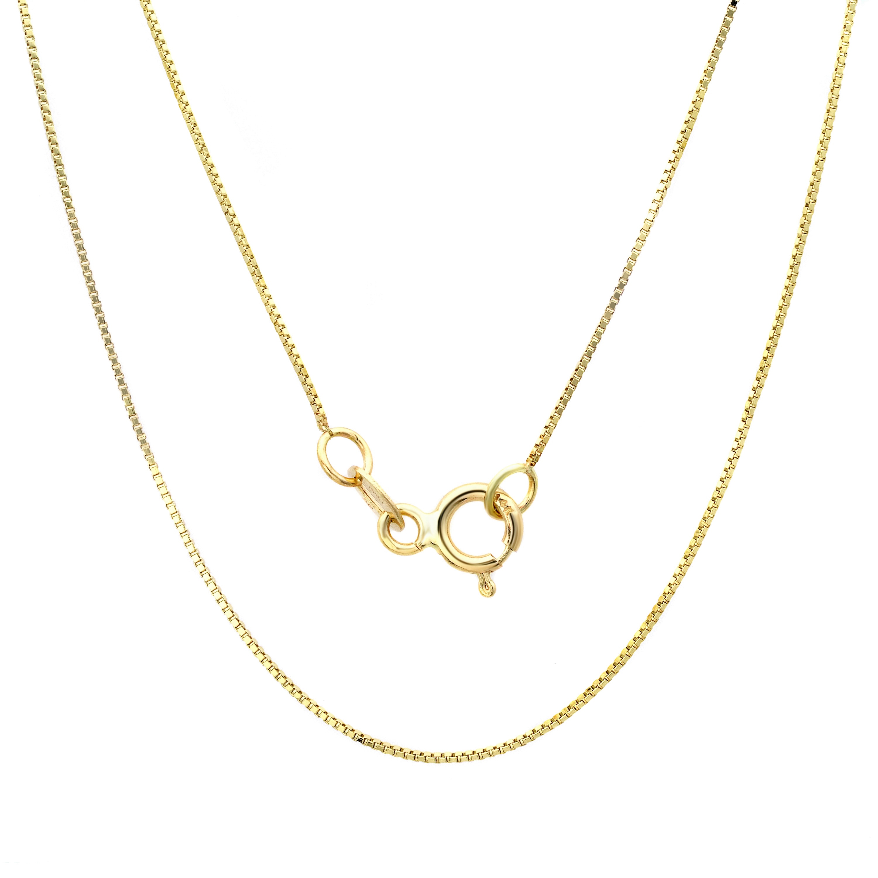 Shop 14k Yellow Gold .50 mm Box Chain 