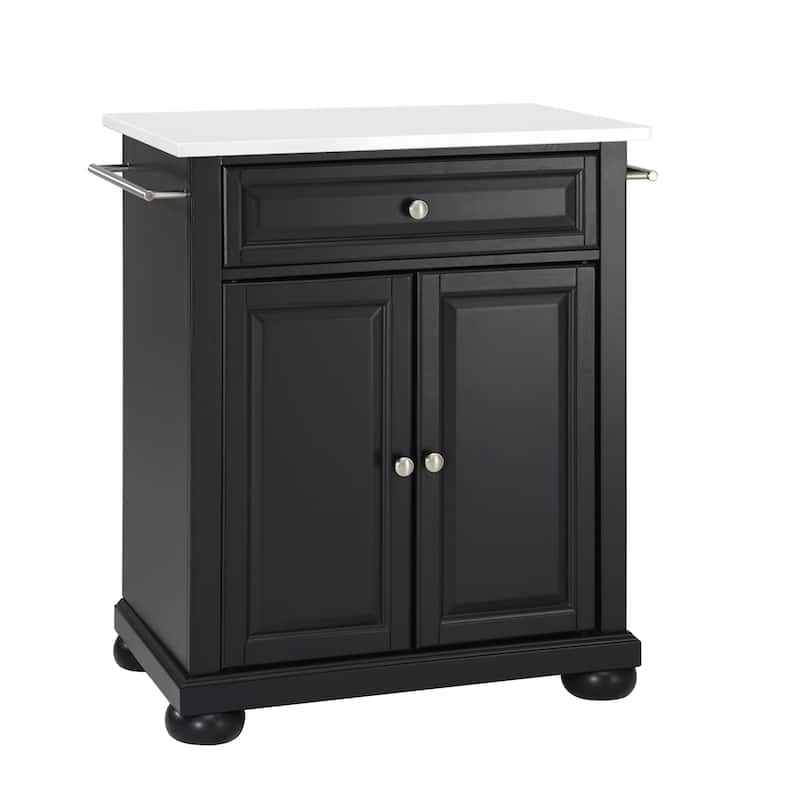 Crosley Alexandria Granite Top Portable Kitchen Island/Cart - 31"W x 18"D x 35.5"H