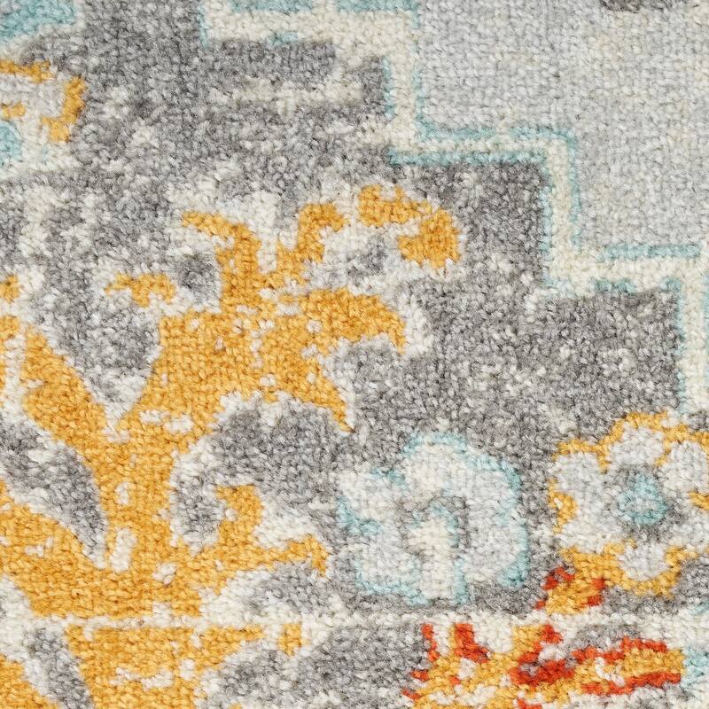 Nourison Passion Indoor only Grey Persian Area Rug