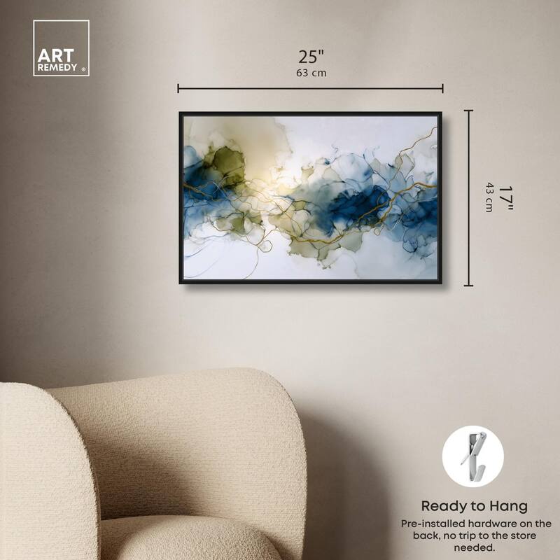 Fluid Geode Canvas by Art Remedy