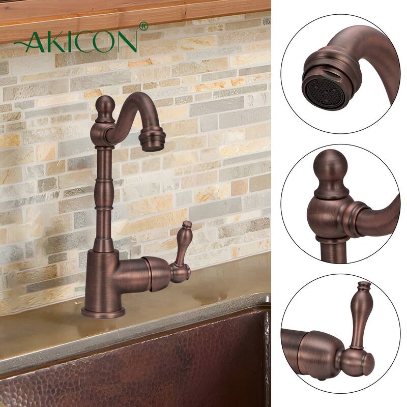 One-Handle Widespread Kitchen Bar Faucet