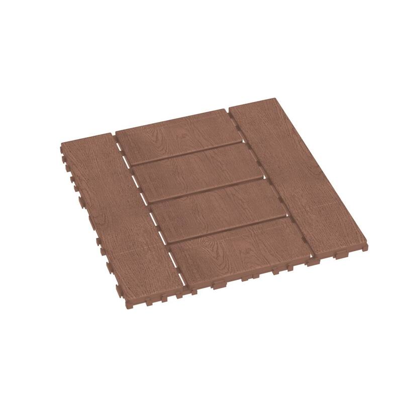 H Style 12" Patio Deck Tiles DIY Module Interlocking Decking Tiles Floor Tile