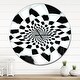 preview thumbnail 9 of 7, Designart 'Abstract Spiral Fractal Design' Oversized Modern Wall CLock 29 in. wide x 29 in. high